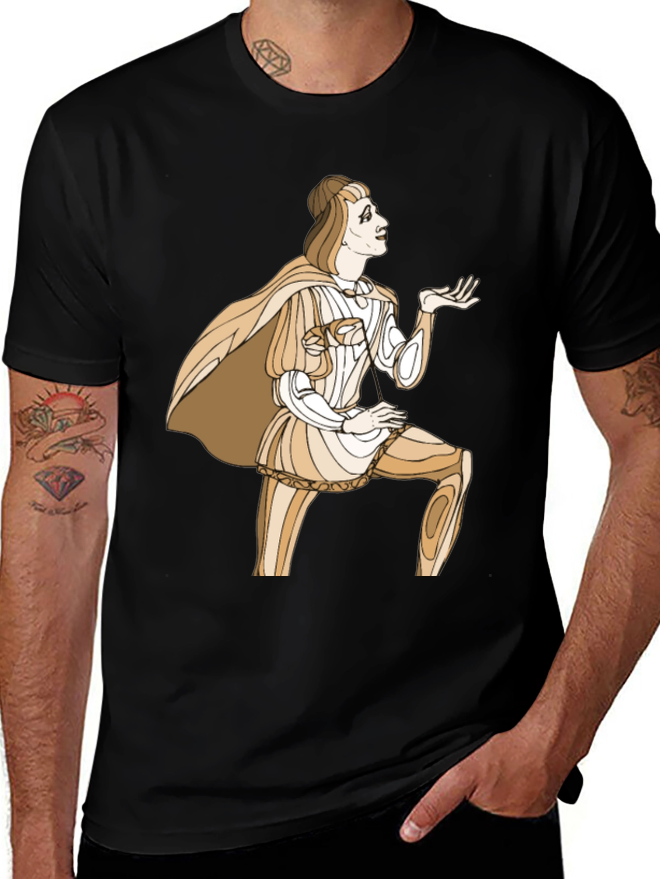 Renaissance Man Graphic Tee - Black