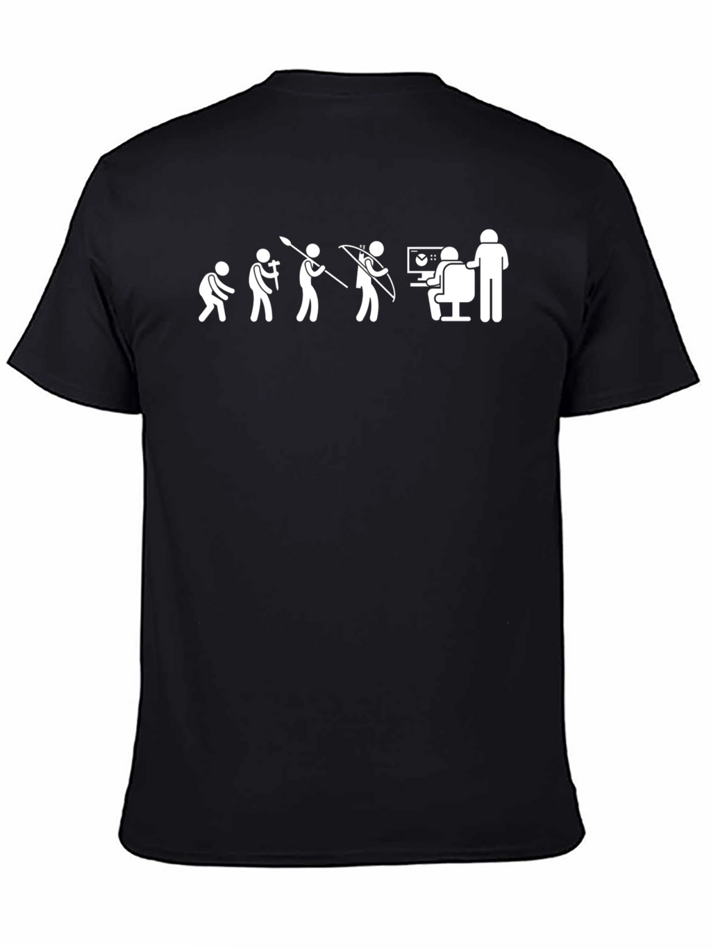 Evolution of Man Programmer Black T-Shirt