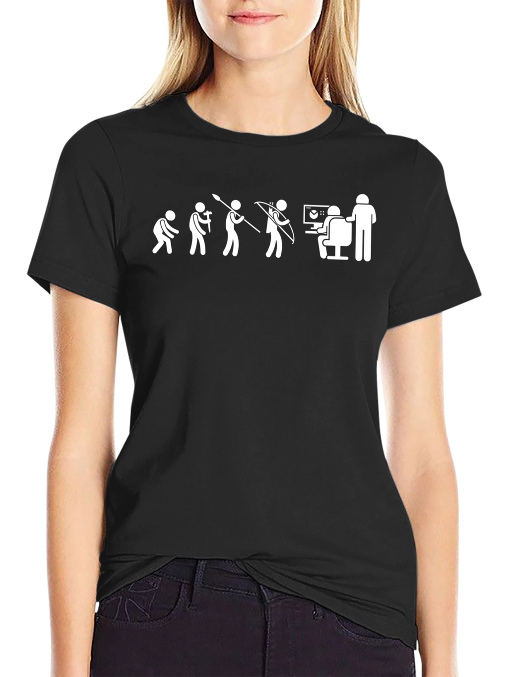 Evolution of Man Programmer Black T-Shirt