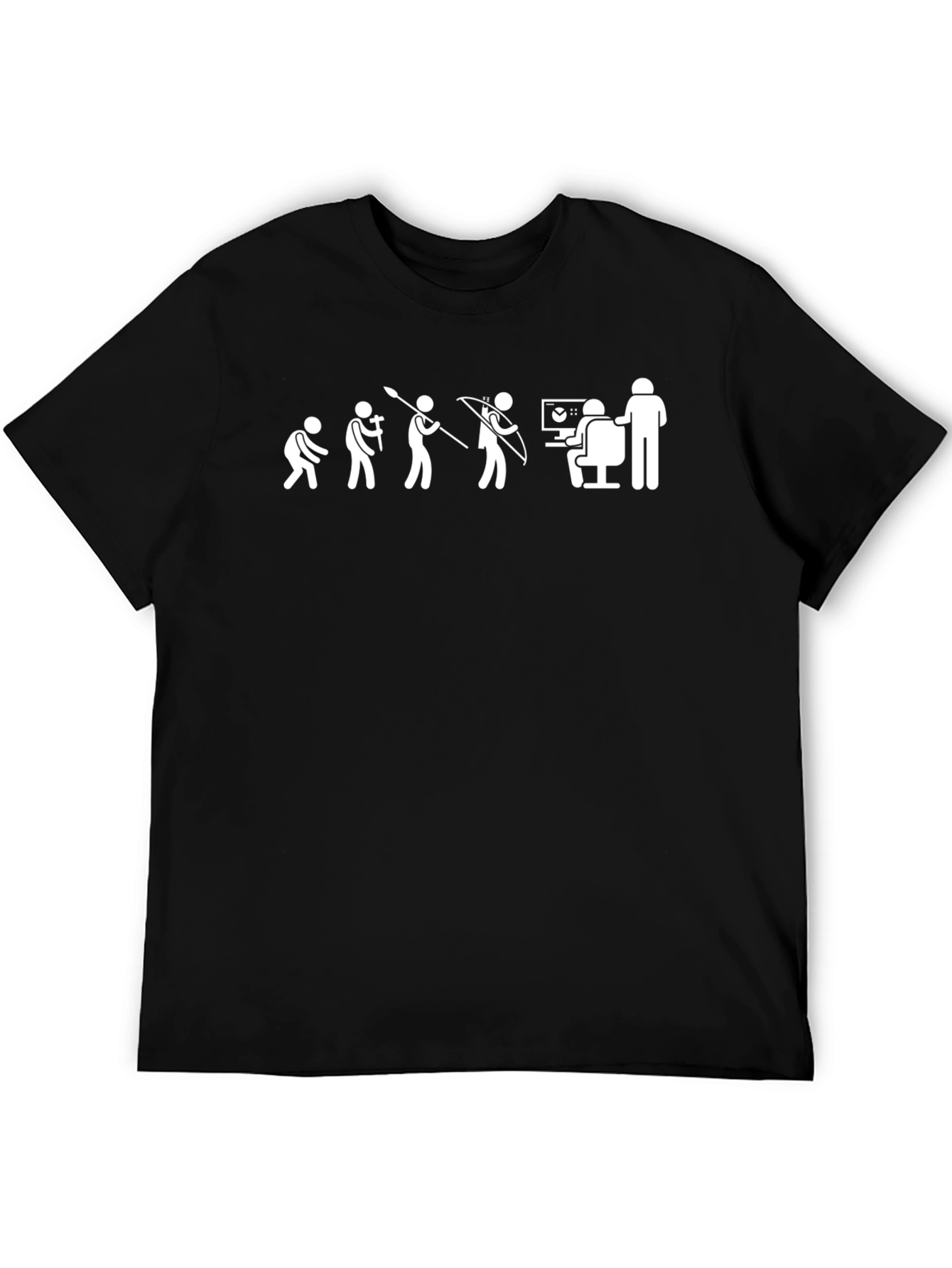 Evolution of Man Programmer Black T-Shirt