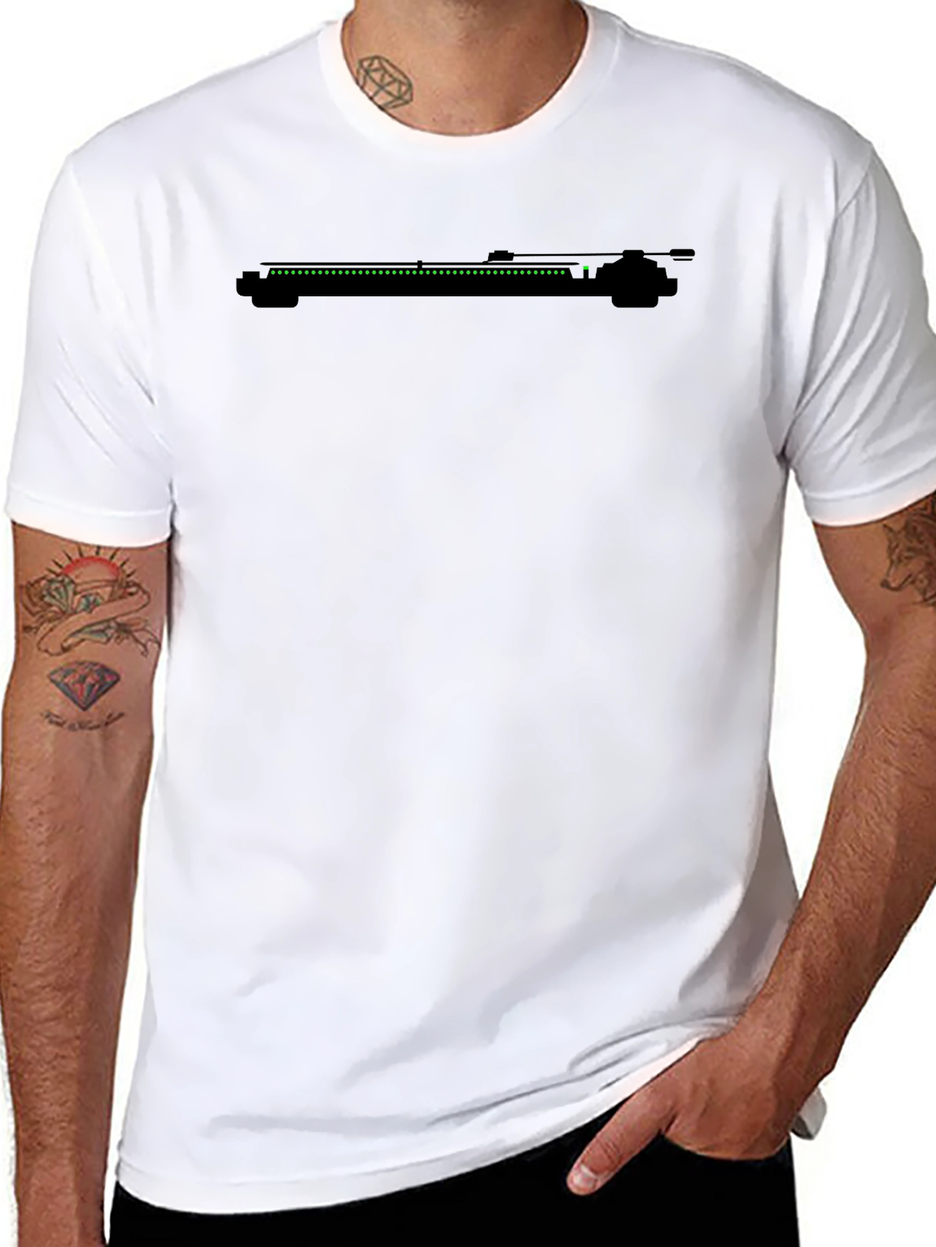 Turntable Graphic Black T-Shirt