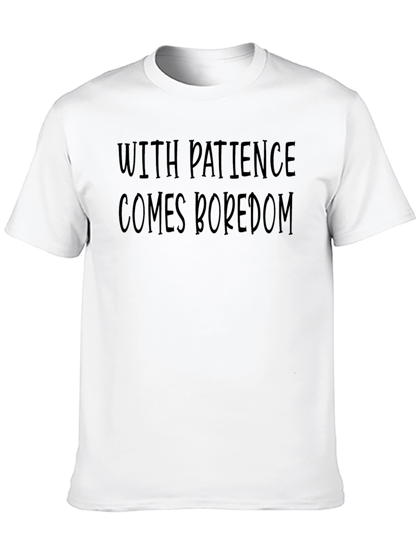 Humorous Patience Boredom Black T-Shirt