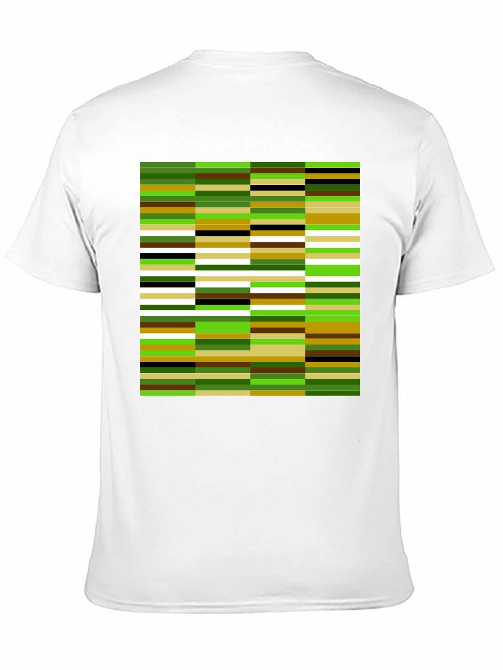 Modern Abstract Stripe Graphic Tee - Black