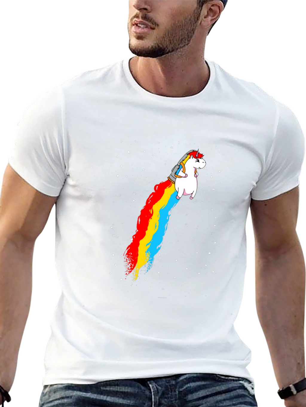 Unicorn Rainbow Jet T-Shirt