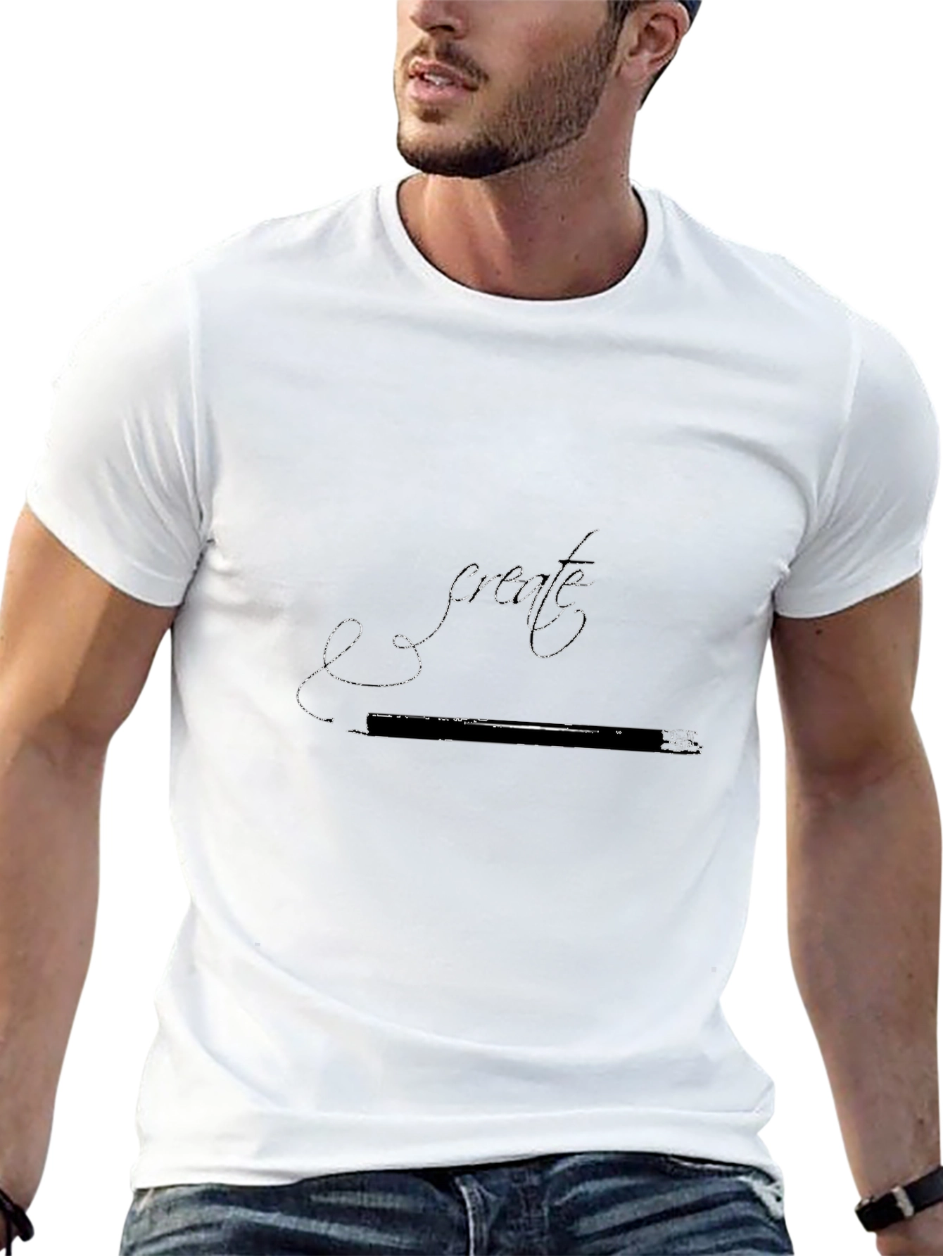 Create Graphic T-Shirt - Black Stylish Design