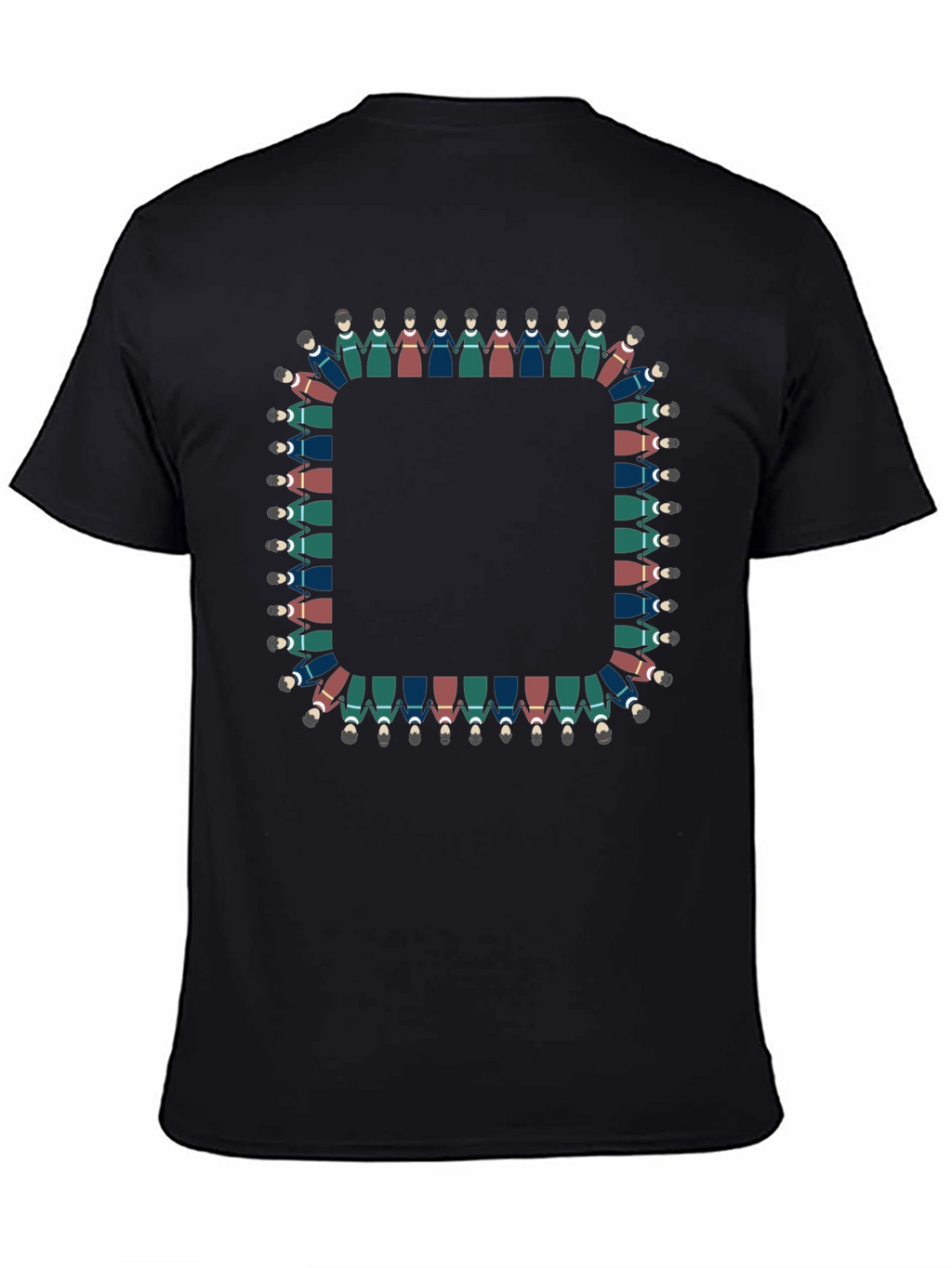 Circle of People Graphic Tee - Unisex Black T-Shirt
