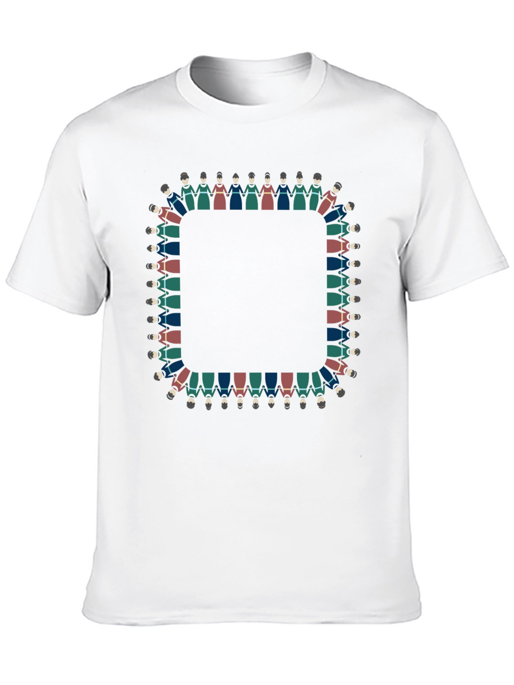 Circle of People Graphic Tee - Unisex Black T-Shirt