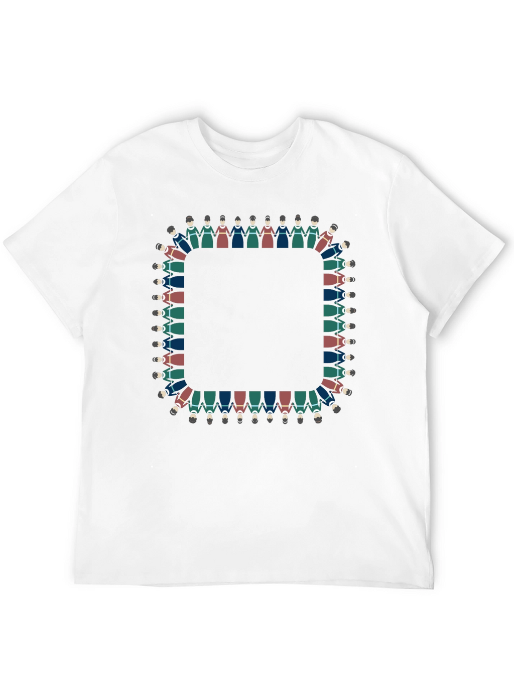 Circle of People Graphic Tee - Unisex Black T-Shirt