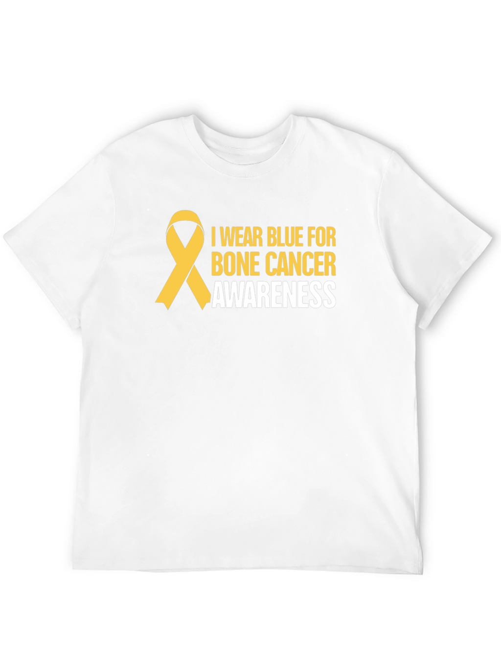 Bone Cancer Awareness Black T-Shirt