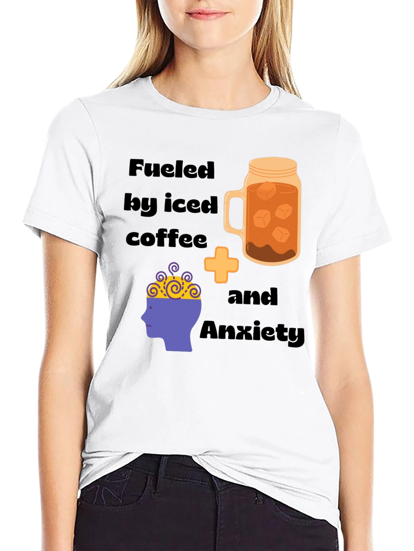Fueled By Iced Coffee & Anxiety T-Shirt