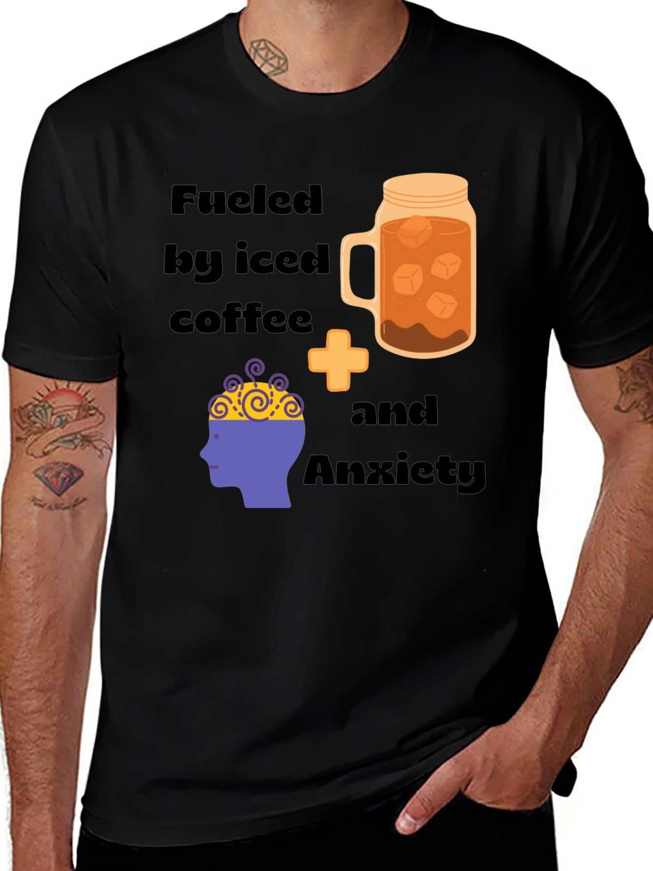 Fueled By Iced Coffee & Anxiety T-Shirt