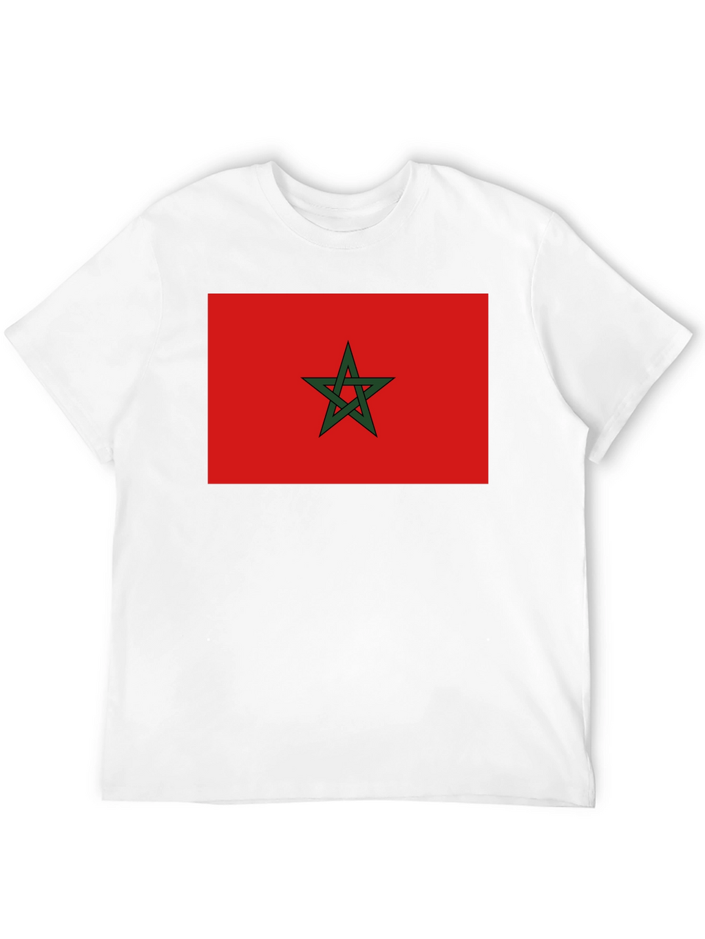 Morocco Flag T-Shirt - Black