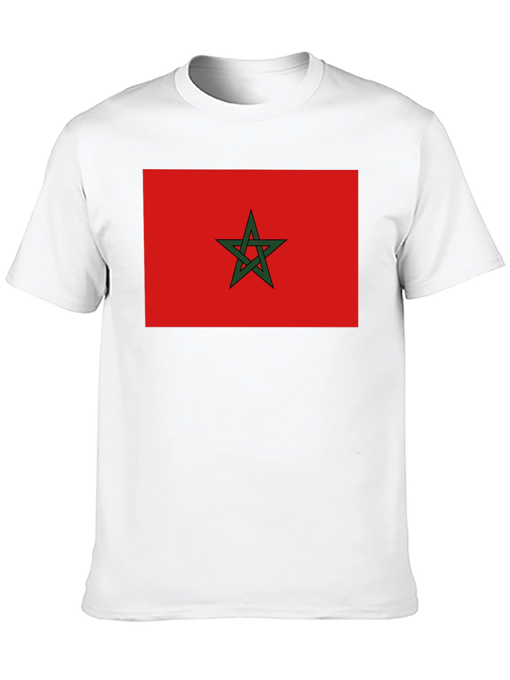 Morocco Flag T-Shirt - Black