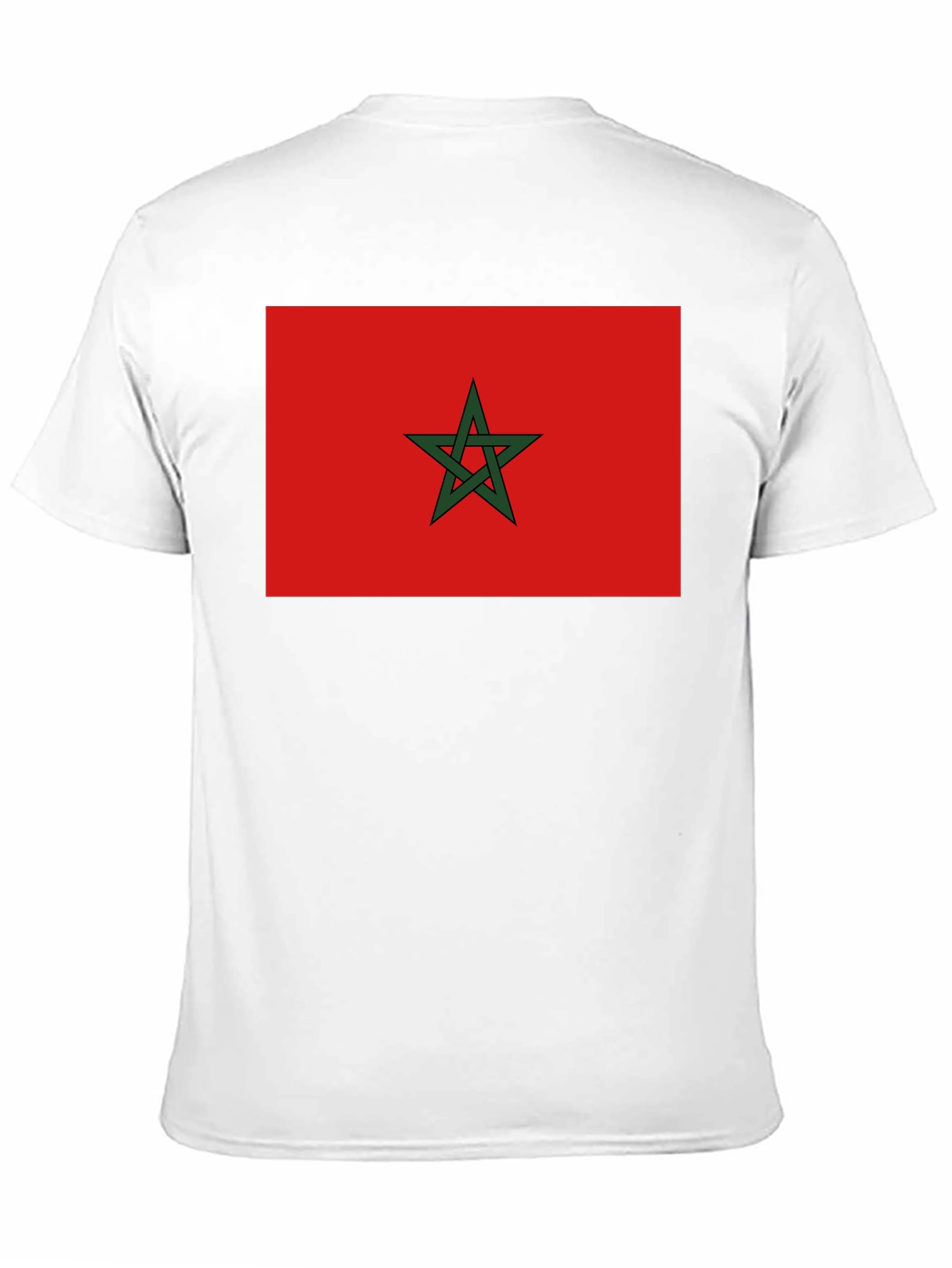 Morocco Flag T-Shirt - Black
