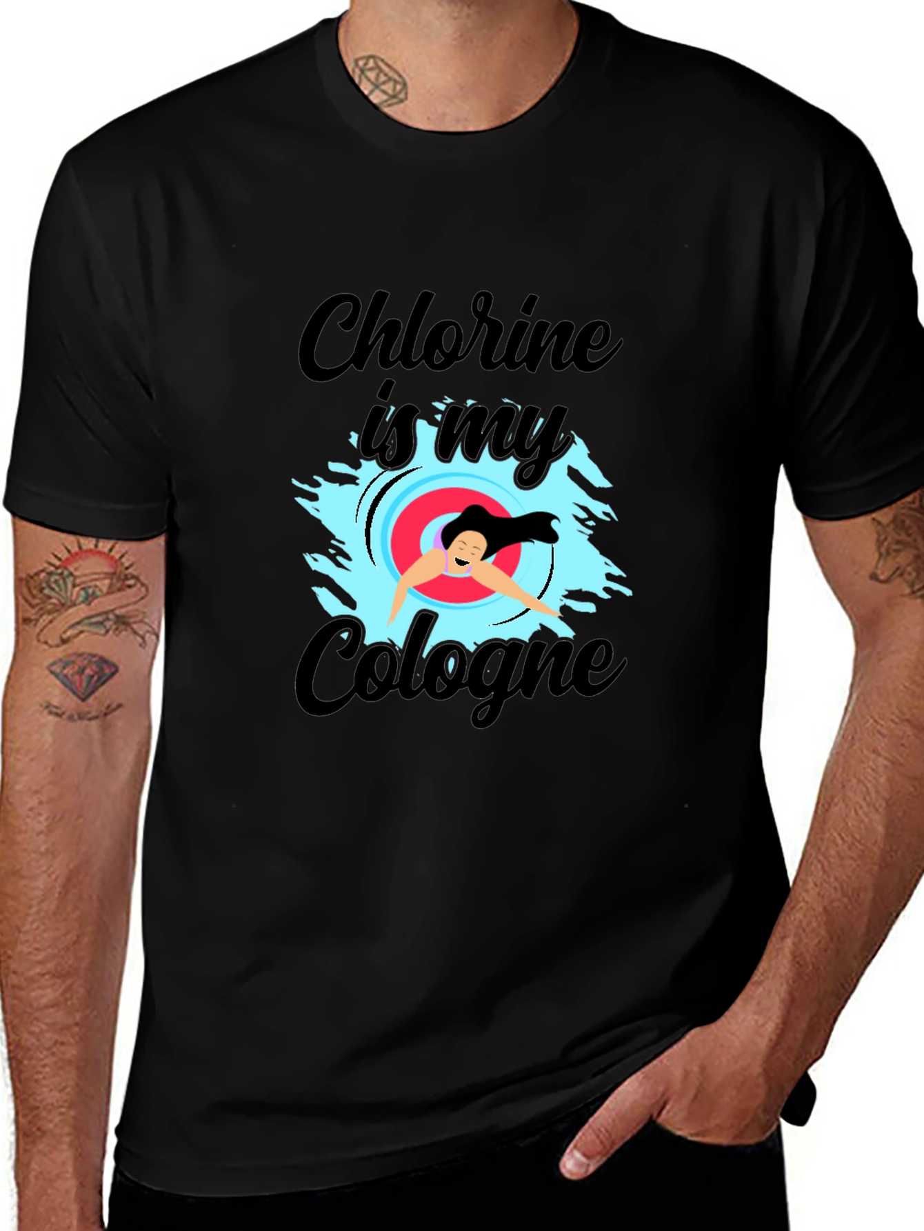 Chlorine is My Cologne T-Shirt - Swim Lover Tee