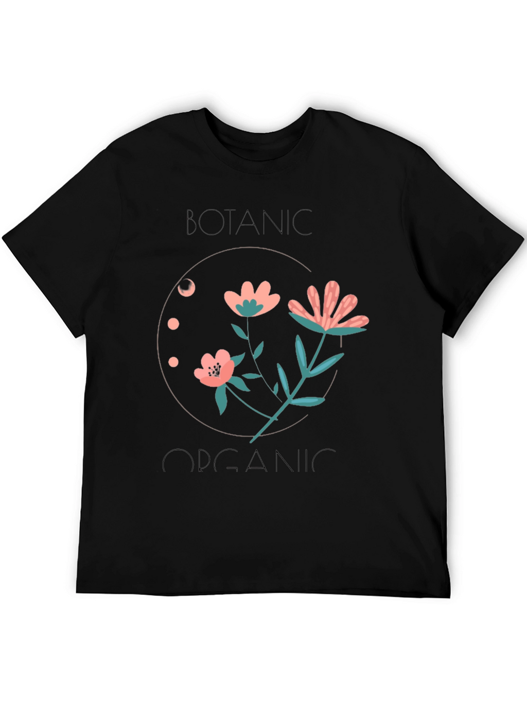 Botanical Organic Black T-Shirt