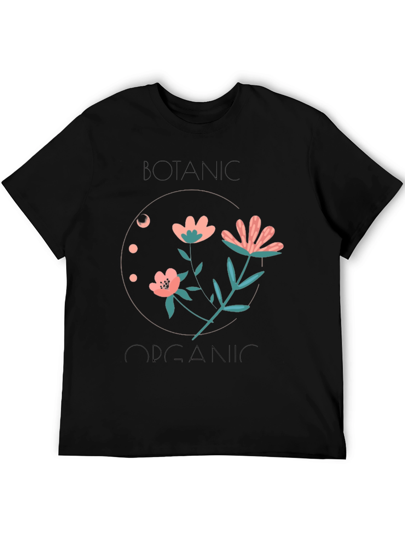 Botanical Organic Black T-Shirt