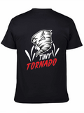 Tiny Tornado Graphic Tee - Black Cotton Blend