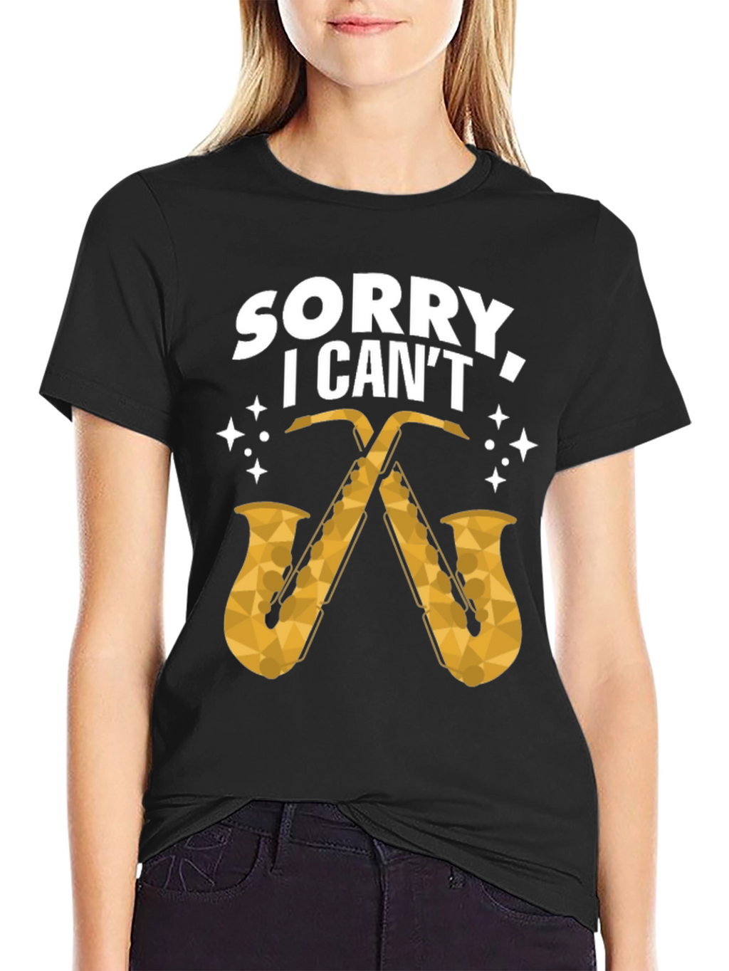 Sorry I Cant Saxophone Graphic Tee