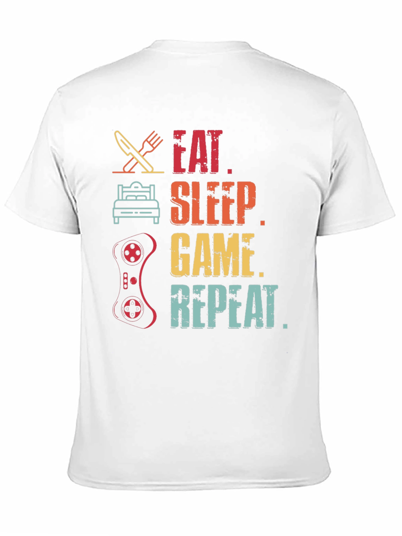 Eat Sleep Game Repeat T-Shirt Gamer Gift