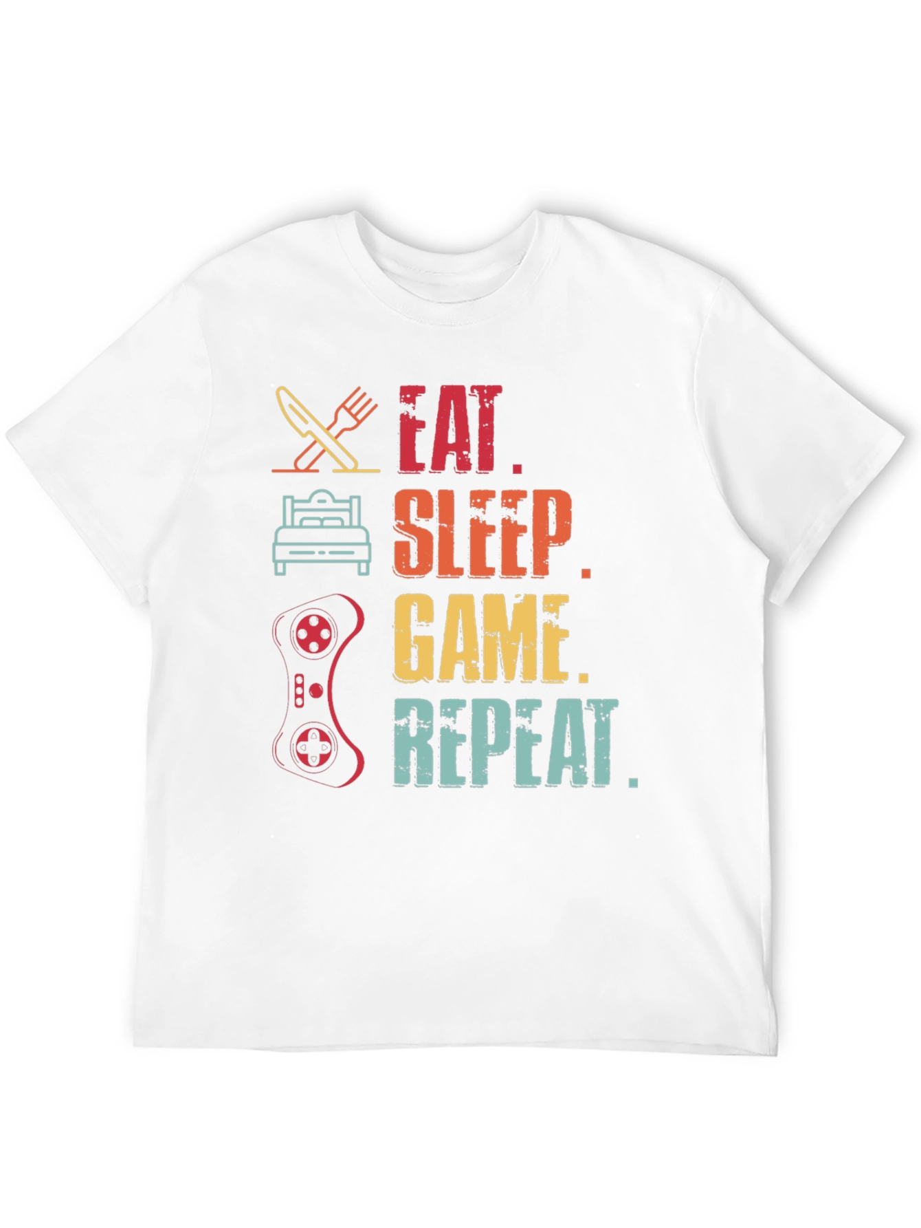 Eat Sleep Game Repeat T-Shirt Gamer Gift