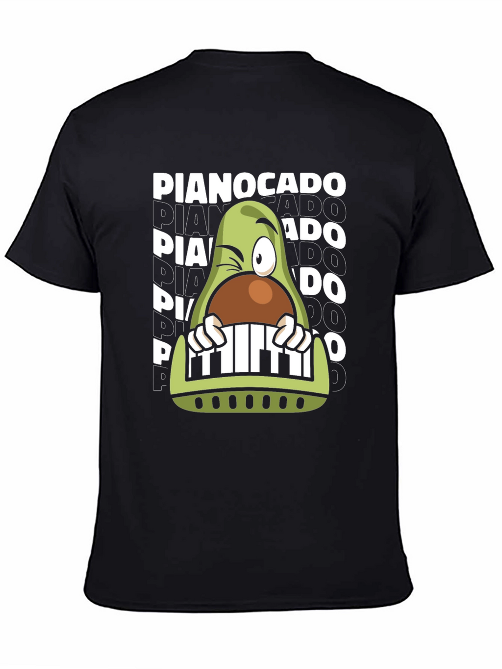 Pianocado Graphic T-Shirt - Music Lover Avocado Tee