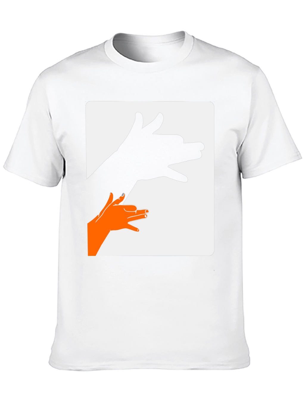 Shadow Puppet Dog Graphic Tee - Black Cotton T-Shirt