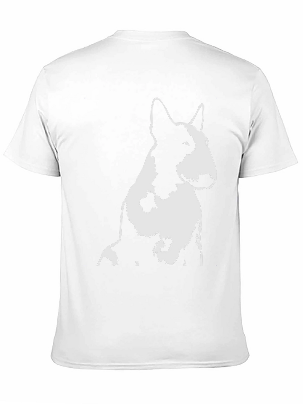 Bull Terrier Graphic Tee - Black Cotton T-Shirt