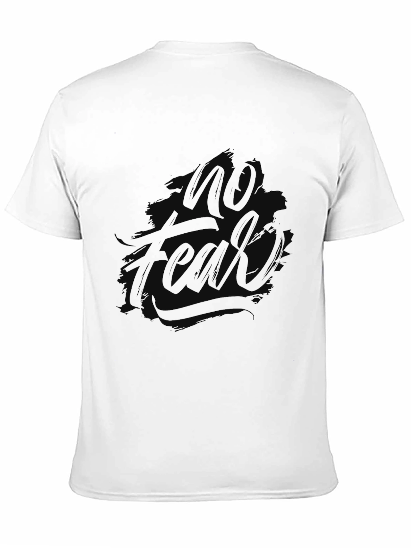 Mens Black No Fear Graphic Tee