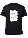 Crescent & Star Graphic Black T-Shirt