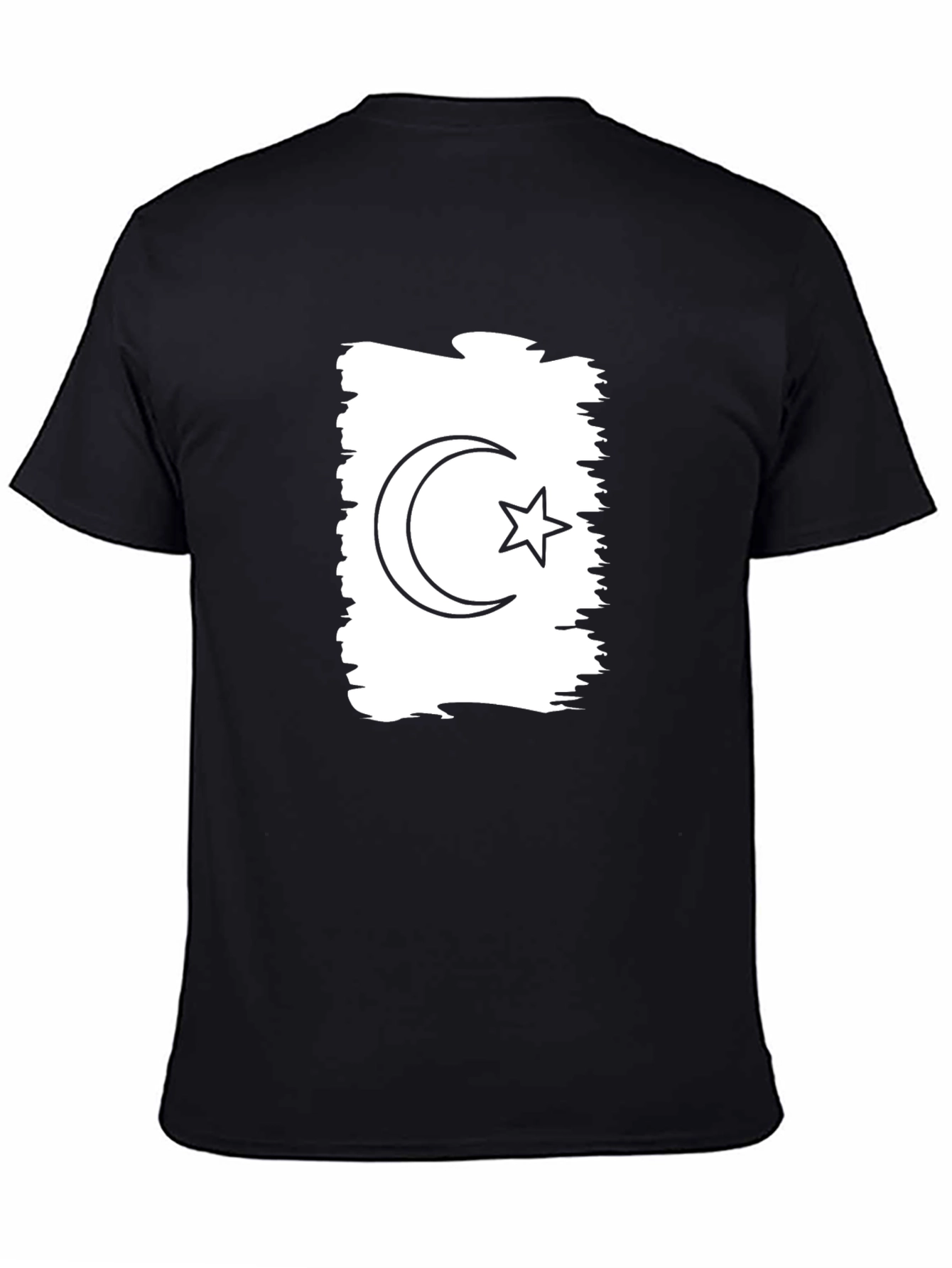 Crescent & Star Graphic Black T-Shirt