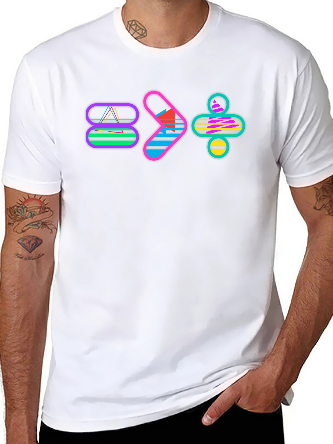 Math Symbol Graphic Tee - Equations and Style
