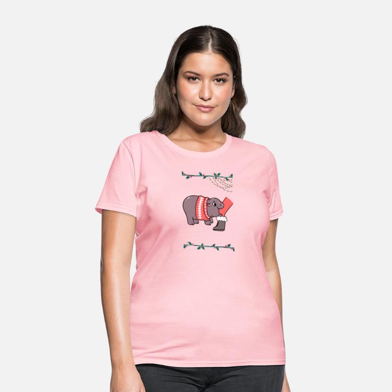 Happy Holidays! Funny Moo Deng Shirt 🦛🎅