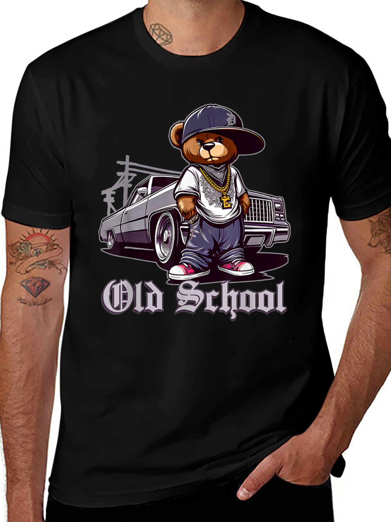 Old School Cartoon Bear T-Shirt