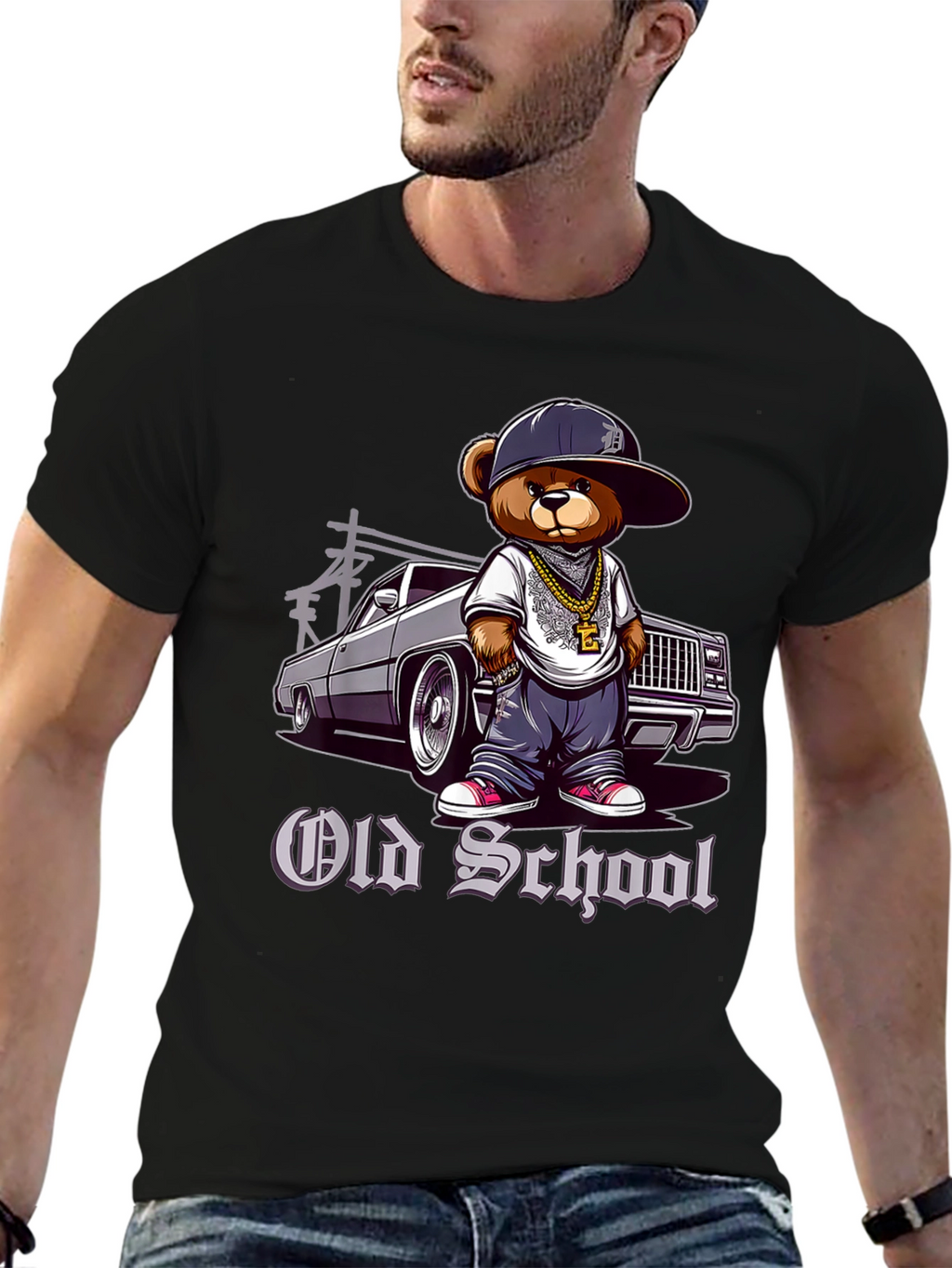 Old School Cartoon Bear T-Shirt