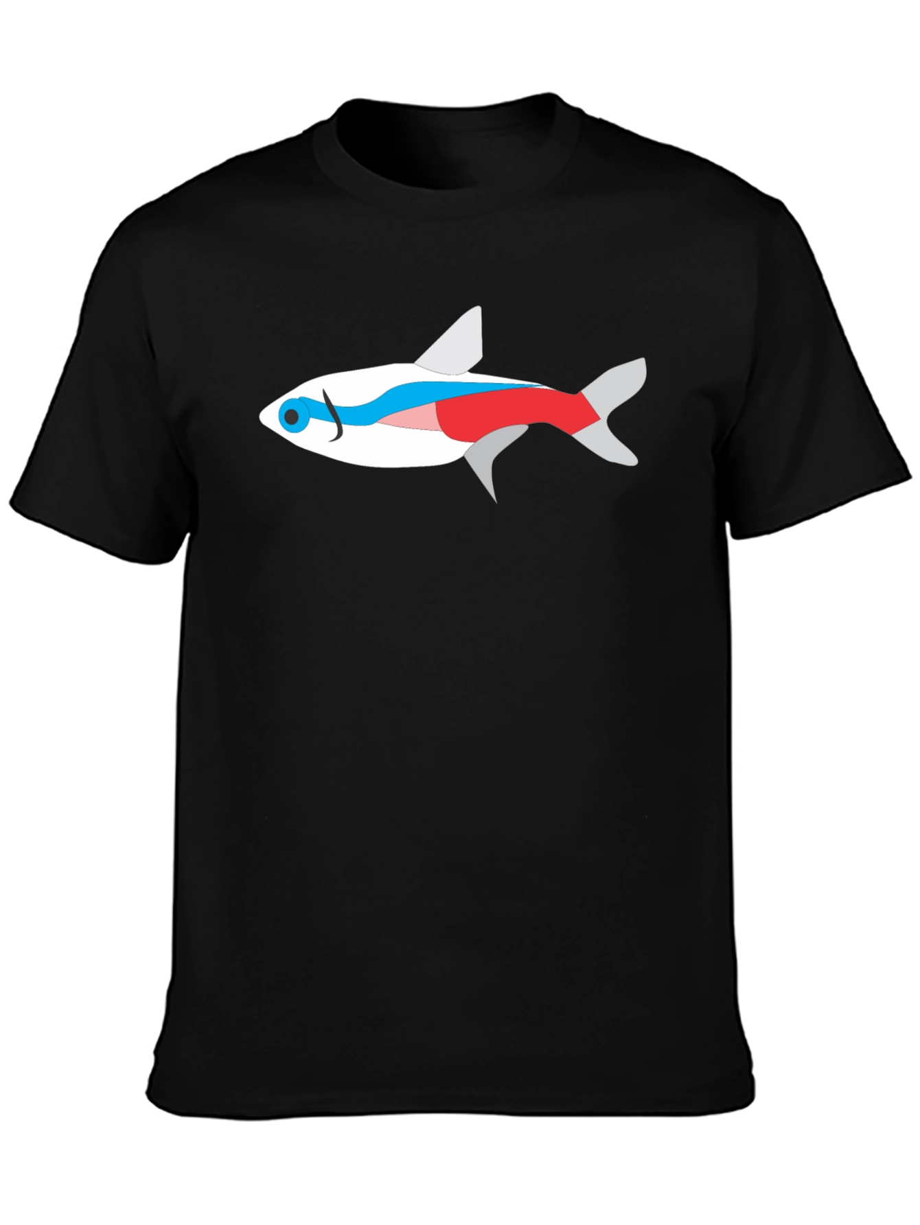 Neon Tetra Fish Graphic Tee - Cool Aquarium Lover Shirt