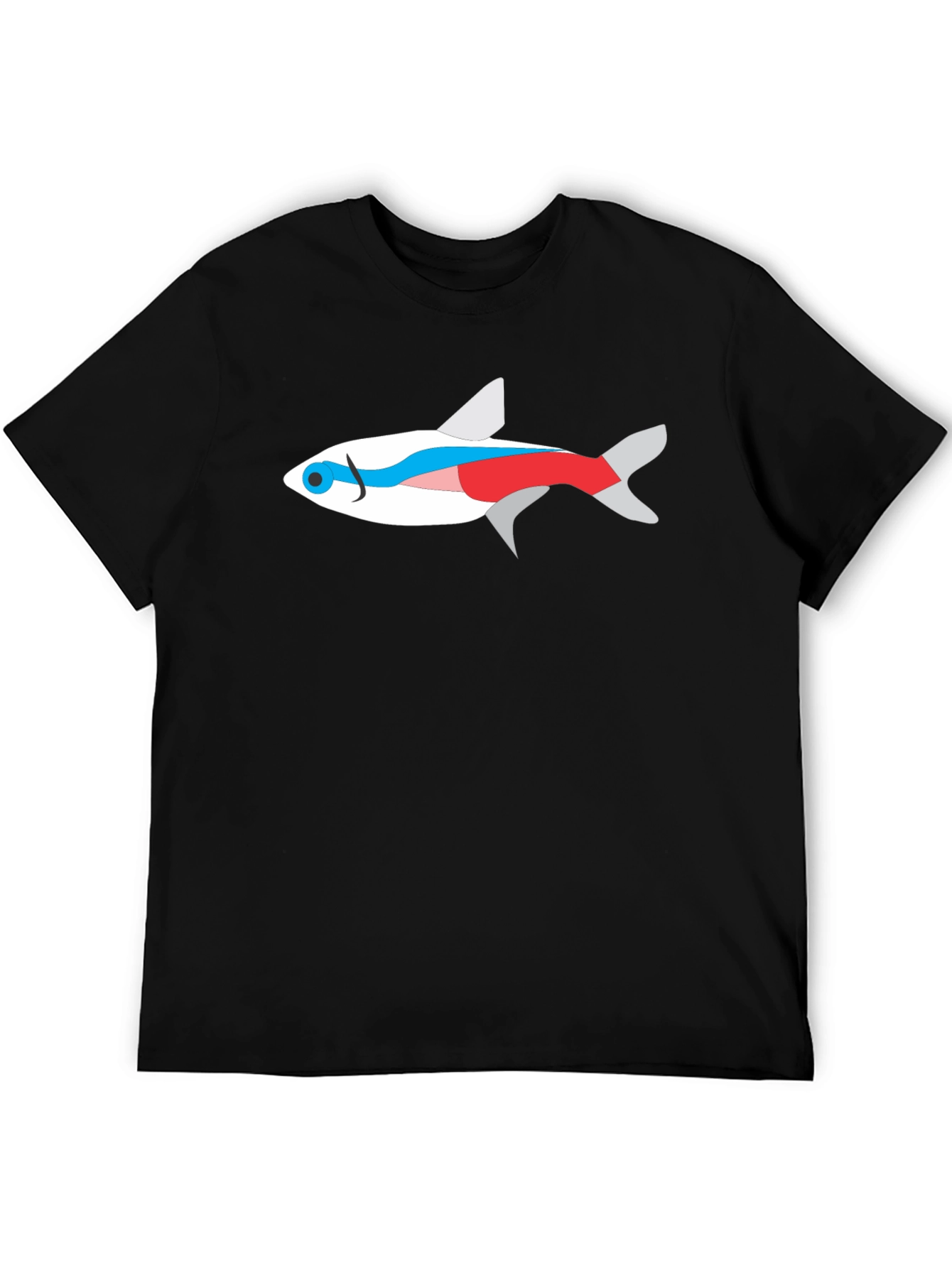 Neon Tetra Fish Graphic Tee - Cool Aquarium Lover Shirt