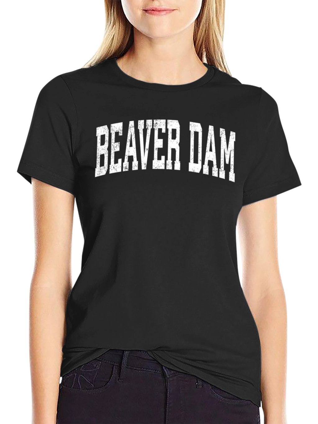 Beaver Dam Graphic T-Shirt - Bold Text Tee