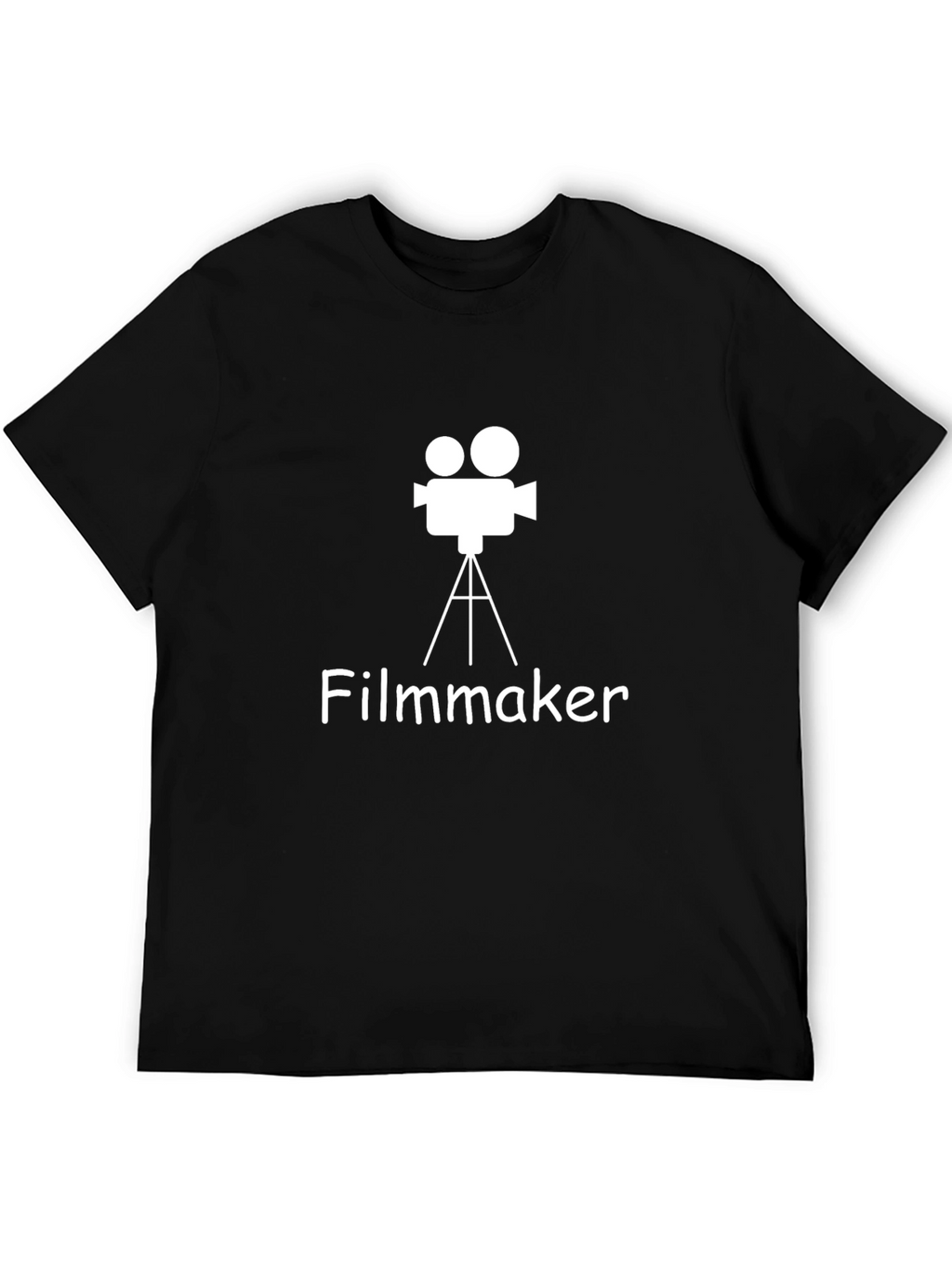 Filmmaker Graphic Tee - Black Cotton T-Shirt