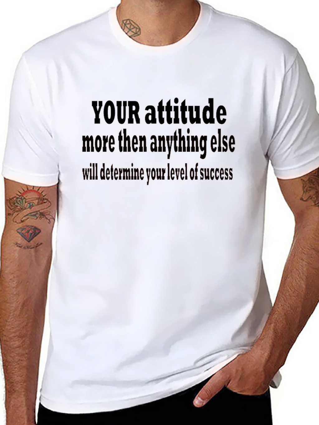 Attitude Success T-Shirt - Motivational Quote Tee