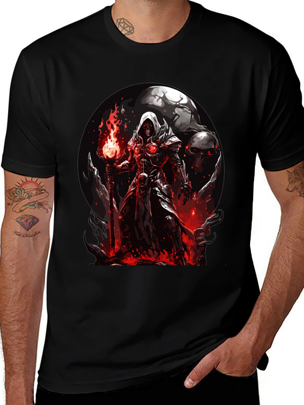 Grim Reaper Graphic Black Tee