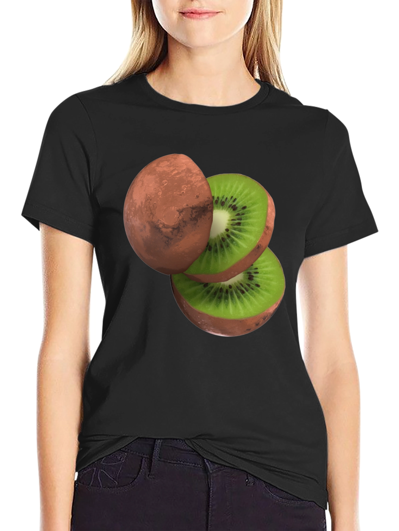Mars Kiwi T-Shirt - Unique Graphic Tee