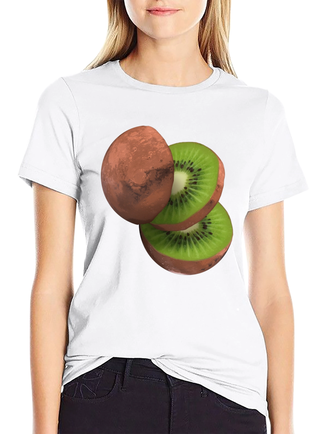 Mars Kiwi T-Shirt - Unique Graphic Tee