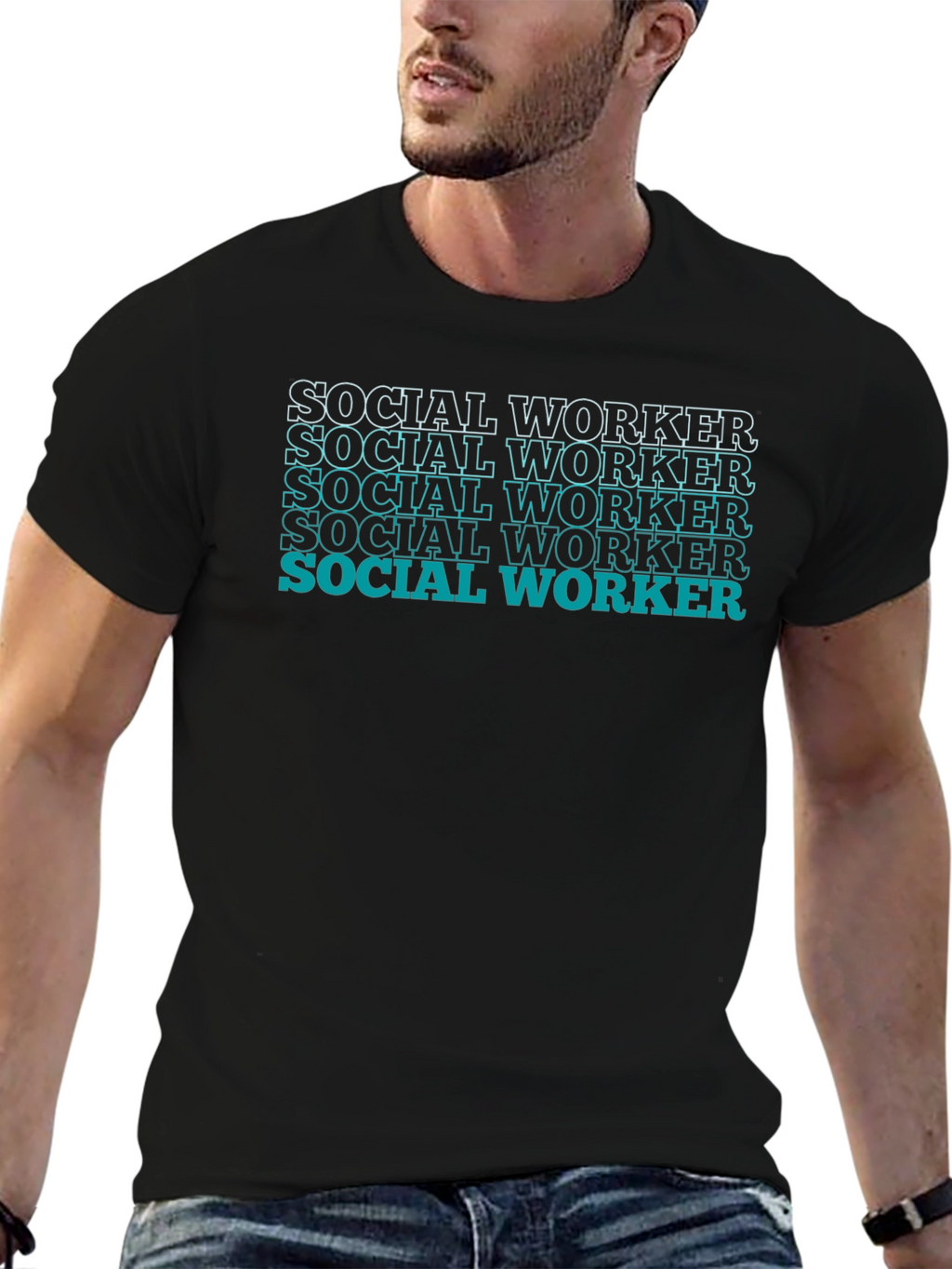 Social Worker Graphic Tee - Black