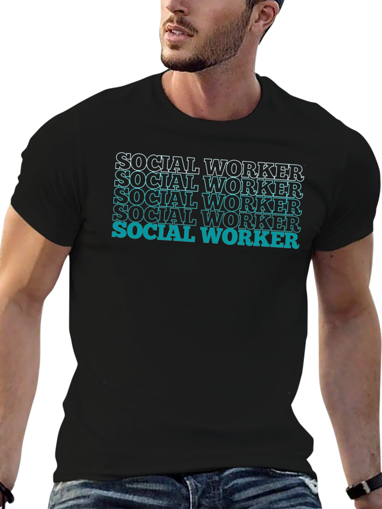 Social Worker Graphic Tee - Black