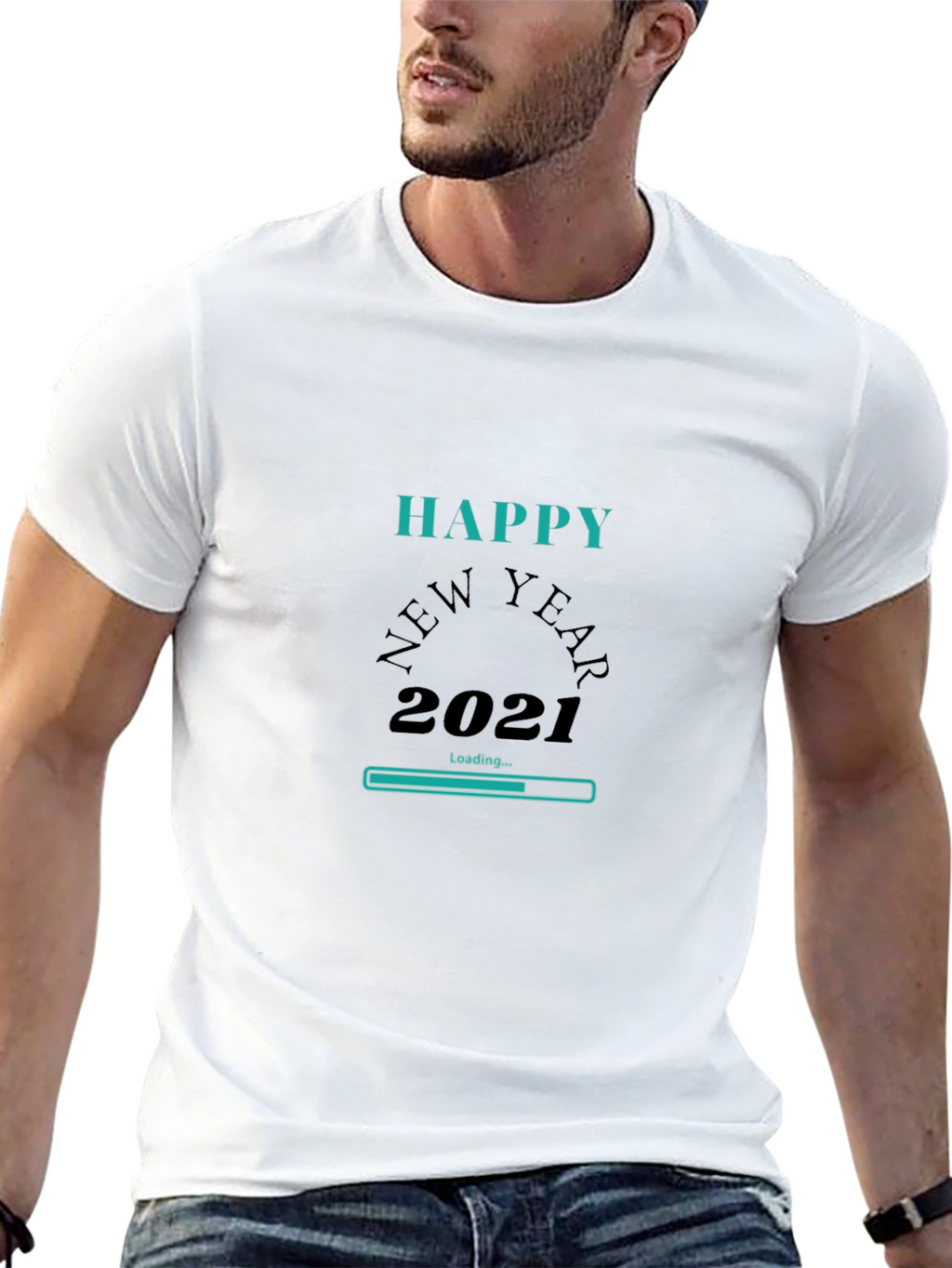 Happy New Year 2021 Loading Graphic T-Shirt