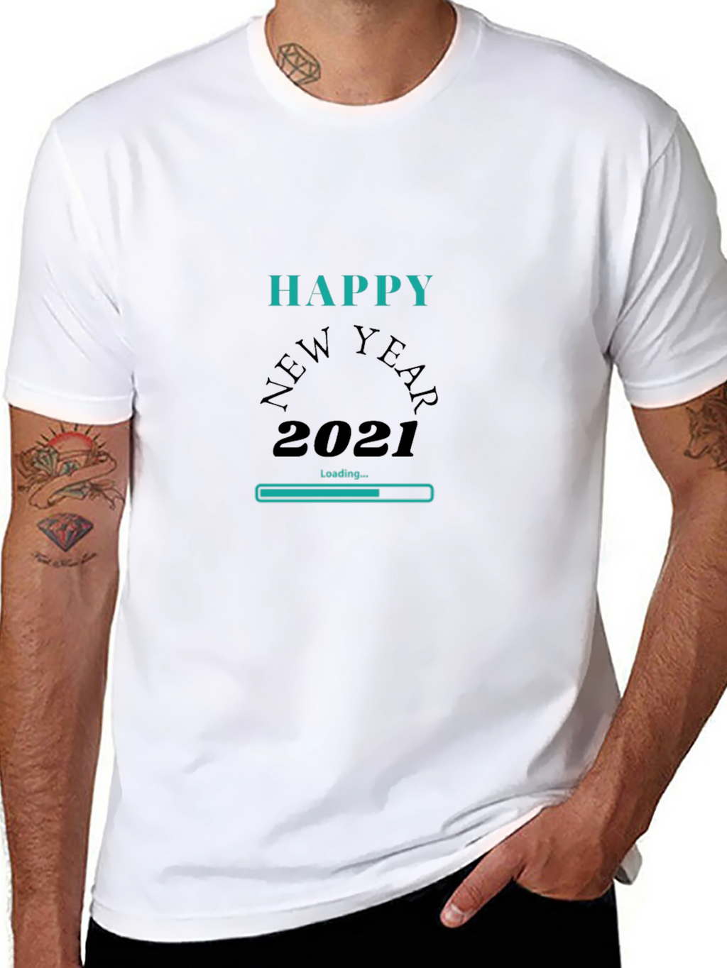 Happy New Year 2021 Loading Graphic T-Shirt
