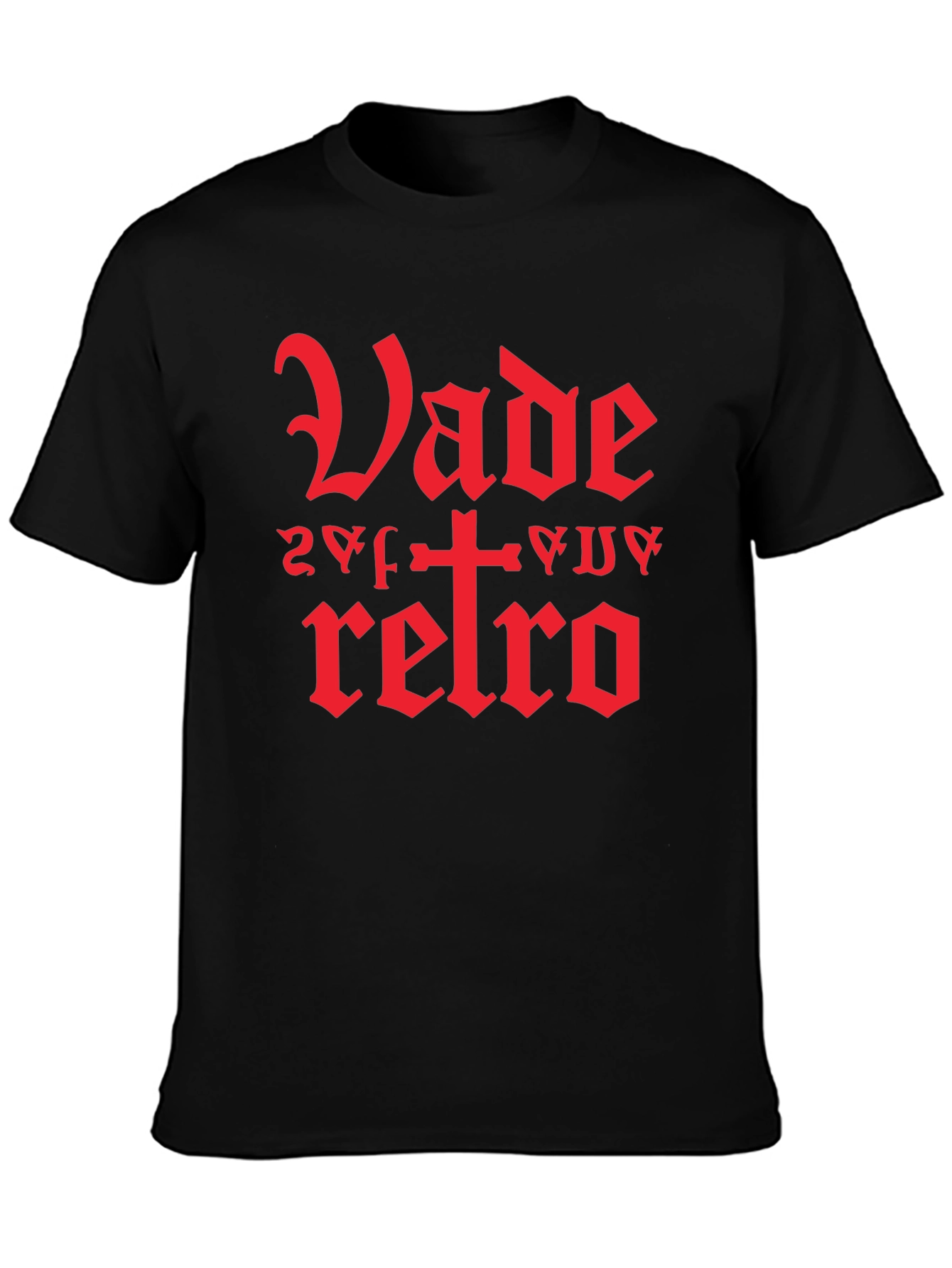Vade Retro Graphic Tee - Stylish Gothic Design