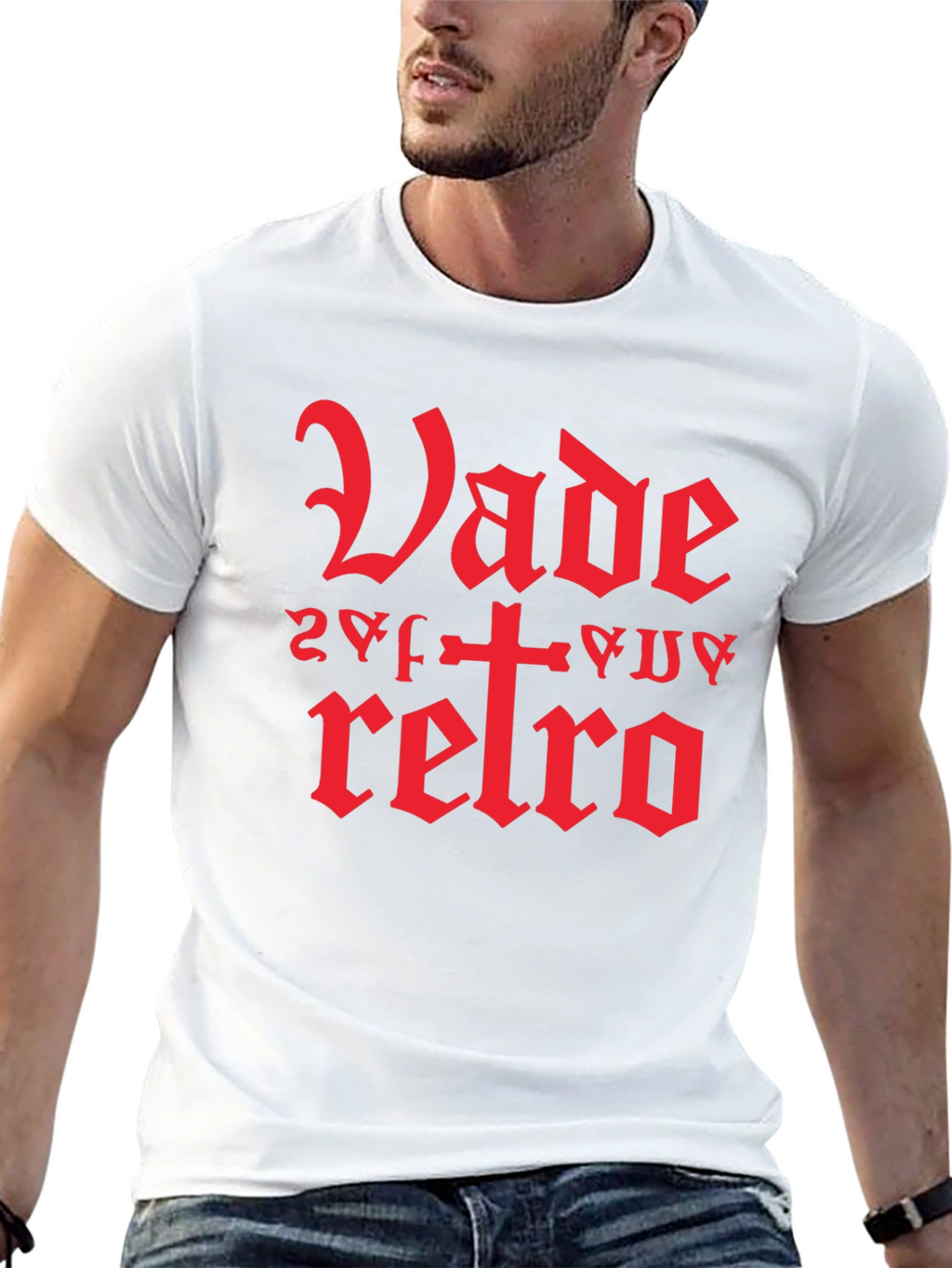 Vade Retro Graphic Tee - Stylish Gothic Design