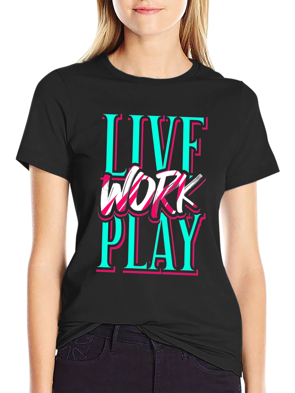 Live Work Play Graphic Tee